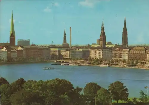 Hamburg - Binnenalster und City - 1970