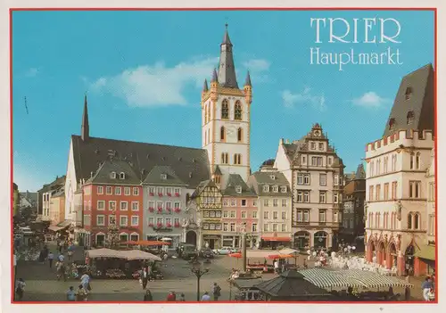 Trier - Hauptmarkt und St. Gangolf - ca. 1980