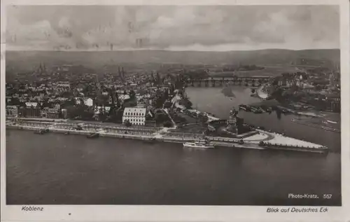 Koblenz - Blick auf Deutsches Eck - 1932