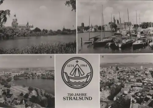 Stralsund - u.a. Blick auf Stadt - 1984