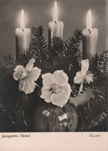 Gesegneten Advent Kerzen