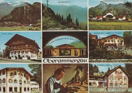 Oberammergau u.a. Hotel Alte Post - ca. 1985