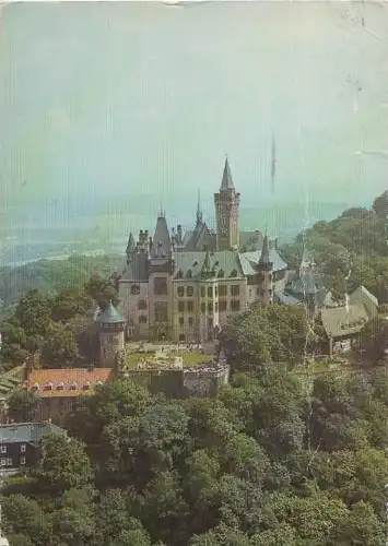 Wernigerode Luftbild Schloß - 1988