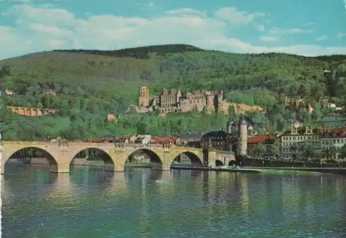 Heidelberg - Schloss und Alte Neckarbrücke - ca. 1975