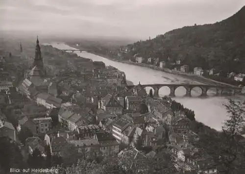 Blick auf Heidelberg - 1958