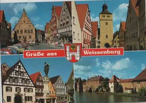 Weißenburg - u.a. Kaiser-Ludwig-Brunnen - ca. 1985