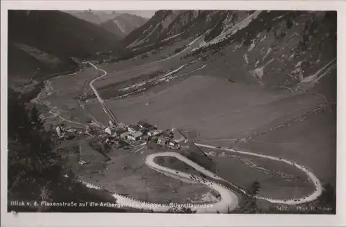 Österreich - Österreich - Flexenstraße - Blick zur Arlberstraße - ca. 1960