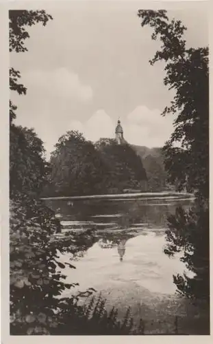 Sondershausen - Parkteich mit Schloß - 1954