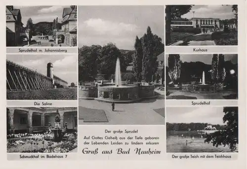 Bad Nauheim - u.a. Sprudelhof - ca. 1960