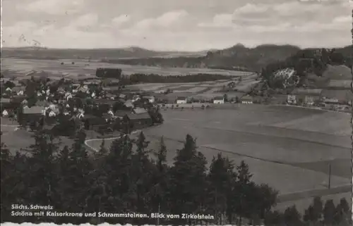 Cavertitz-Schöna - mit Kaiserkrone und Schrammsteinen - 1966