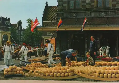 Niederlande - Niederlande - Alkmaar - Käsemarkt (Rücksite ohne Adressteilung) - ca. 1980