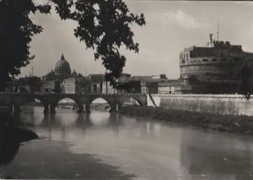 Italien - Italien - Rom - Kastel und Brücke S. Angelo - 1960