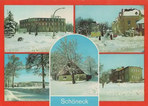 Schöneck - u.a. Thälmann-Breitscheid-Platz - 1986