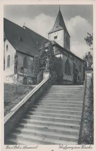 Bad Orb - Aufgang zur Kirche - ca. 1935