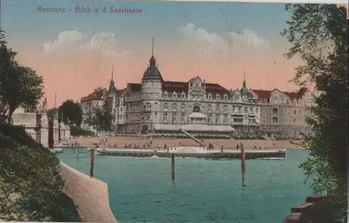Konstanz - Blick a.d. Seestrasse - ca. 1920
