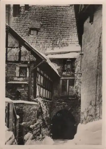 Eisenach - Wartburg, Blick gegen das Torhaus - 1953