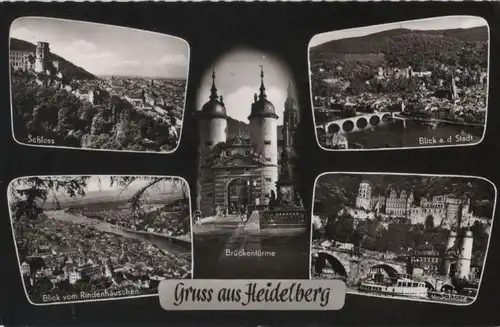 Heidelberg - u.a. Blick auf die Stadt - 1966