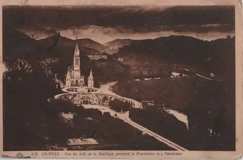 Frankreich - Frankreich - Lourdes - Vue de nuit - ca. 1930