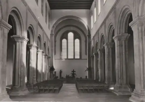 Bürgel-Thalbürgel - Klosterkirche, Langhaus vom Westen - 1984