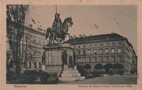 München - Denkmal für König Ludwig I. - 1925