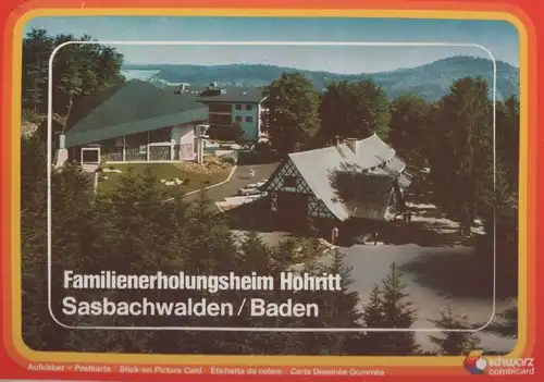 Sasbachwalden - Familienerholungsheim Hohritt - 1983