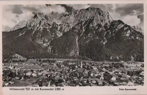 Mittenwald - mit Karwendel - 1954