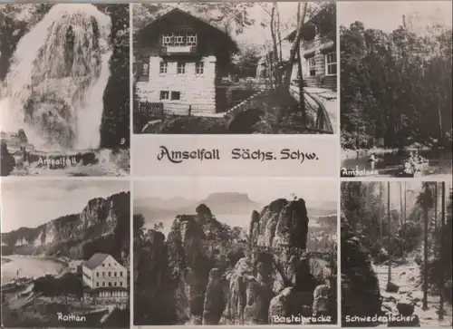 Sächsische Schweiz - Amselfall - 1963