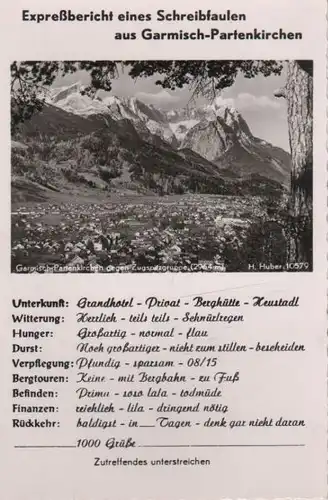 Garmisch-Partenkirchen - Expreßbericht - ca. 1960