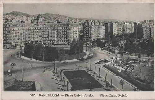 Spanien - Spanien - Barcelona - Plaza Calvo Sotelo - 1955