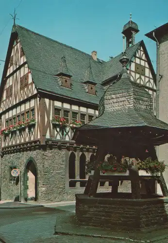Lahnstein - Altes Rathaus mit Weinbrunnen - ca. 1980