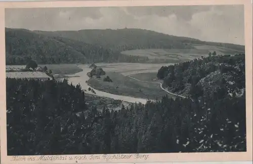 Wechselburg - Blick ins Muldental - ca. 1955