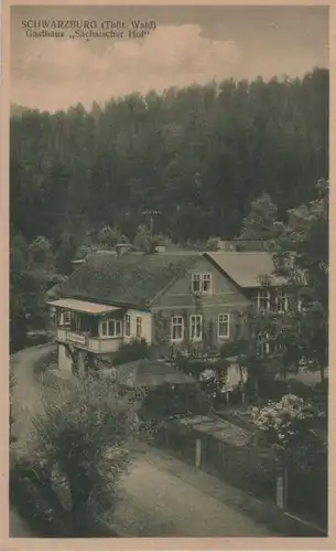 Schwarzburg - Gasthaus Sächsischer Hof - ca. 1935