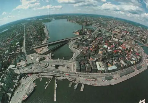 Schweden - Schweden - Stockholm - Flygvy over Garnla Stan - 1986