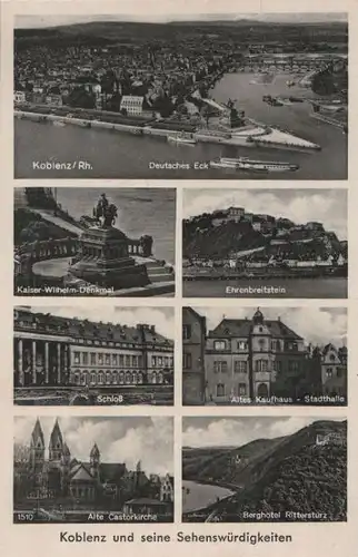 Koblenz - Sehenswürdigkeiten, u.a. alte Castorkirche - ca. 1955