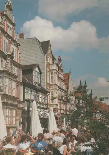 Schmucke Häuserfront in Hameln - ca. 1975