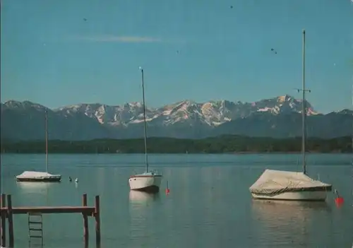 Starnberger See - Blick auf Wettersteingebirge