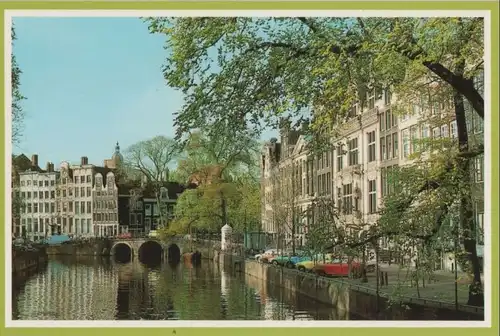 Niederlande - Niederlande - Amsterdam - Oude gevels aan de Herengracht - ca. 1980