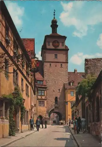 Rothenburg - Georgengasse und Weißer Turm - ca. 1975
