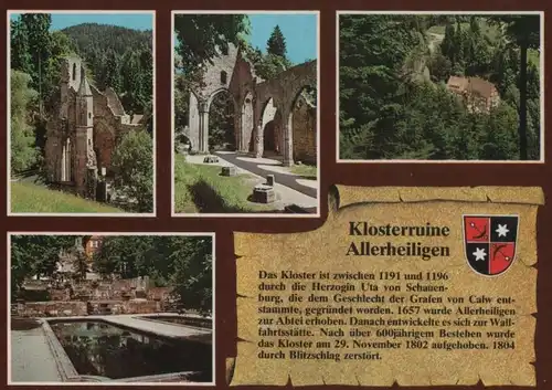 Oppenau-Allerheiligen - Klosterruine - ca. 1985