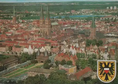 Hansestadt Lübeck von oben - ca. 1985