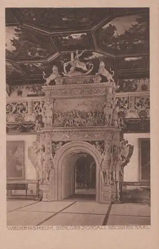 Weikersheim - Schloss Portal - Großer Saal - ca. 1935