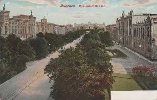 München - Maximilianstrasse - ca. 1910