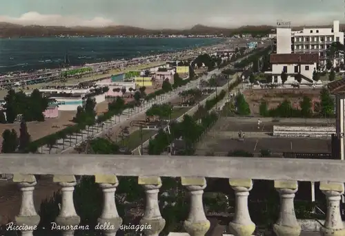 Italien - Italien - Riccione - Panorama della spiaggia - ca. 1980