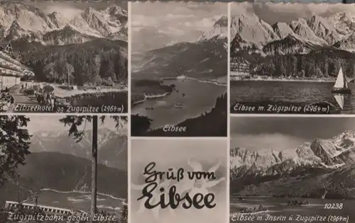 Eibsee - u.a. mit Zugspitze - 1953