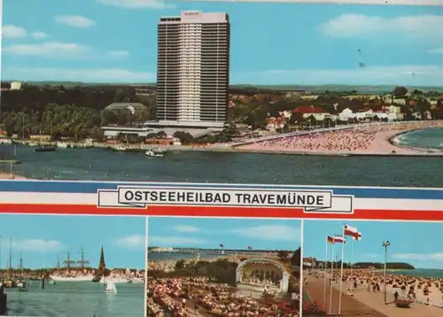 Lübeck-Travemünde - 4 Teilbilder - ca. 1975