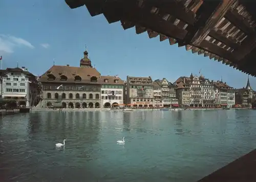 Schweiz - Schweiz - Luzern - Reuss und Rathausquai - ca. 1985