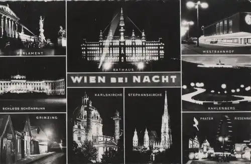 Österreich - Österreich - Wien - bei Nacht - 1959