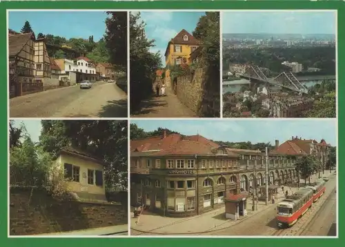 Dresden - u.a. Blick zur HO-Gaststätte Luisenhof - 1986