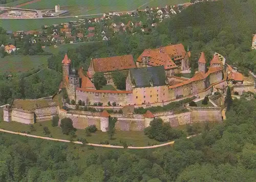 Coburg - Luftbild Veste - ca. 1985