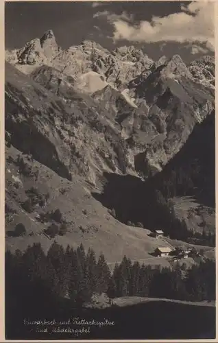 Oberstdorf-Einödsbach - mit Trettachspitze - 1951